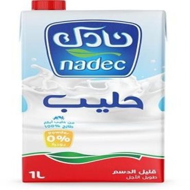 Nadec UHT LF Milk 1 Litre, 12 Pieces Per Carton